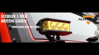 5 Inch LED Side Shooter Pod Driving Lights 30W Spot fit Jeep UTV ATV Offroad Vehicles Yellow Beam [upl. by Yanetruoc763]