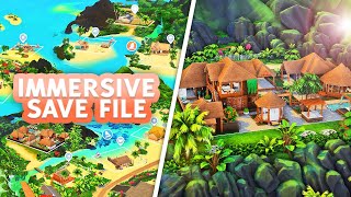 the MOST CREATIVE save file in the sims 4 immersive unique and fleshed out worlds [upl. by Ahselet]