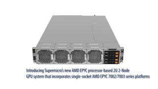 Supermicro SuperMinute 2U 2Node GPU System [upl. by Charmian707]