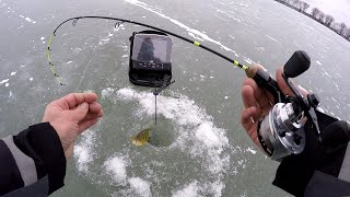 Misery Bay Ice Fishing Tournament on Presque Isle  Erie Pennsylvania 2019  WPA Hardwater Series [upl. by Naletak]