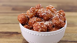 Honey Sesame Chicken Recipe [upl. by Clevey669]