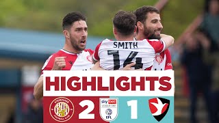 Stevenage 21 Cheltenham Town  Sky Bet League One highlights [upl. by Ahsiled]