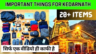 Kedarnath Bagpacking 2023 I Important amp Essential Things to Carry for Kedarnath Chardham Yatra 2023 [upl. by Anitsirc]