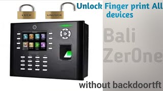 Easy way detailed How to reset Password Zksoftwere Fingerprint Device [upl. by Nyrroc]