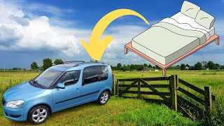 Cheap DIY bed for your Car  Micro Camper [upl. by Acnaiv]