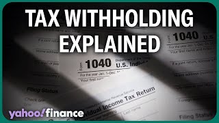 Tax tips Withholding taxes explained and how to avoid surprises [upl. by Yolane]