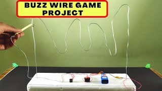 How to make Buzz Wire Game with LED amp Buzzer indicator [upl. by Bunker]