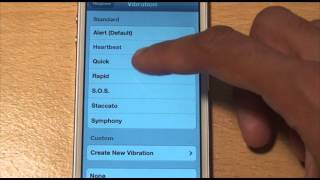 iPhone 5 Vibration Ringtone Custom Tones Feature [upl. by Rowley]