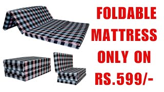 Foldable Mattress review  Folding Mattress  Best Foldable Mattress bed  mattress for camping [upl. by Dodd]