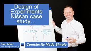 Nissan Case study  Design of Experiments [upl. by Cassell]