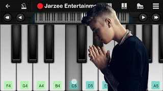 Justin Bieber  Despacito Piano ft Luis Fonsi Daddy Yankee  Slow version Mobile Piano Tutorial [upl. by Nedyah337]