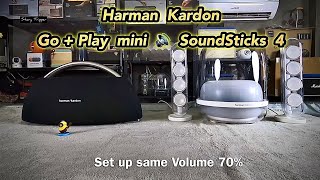 Harman Kardon Go  Play mini vs Harman Kardon SoundSticks 4 [upl. by Nitsirc]