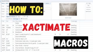 How to Build Macros in Xactimate [upl. by Enilada]