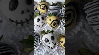 Nightmare Before Christmas chocolate covered strawberries strawberries treats food [upl. by Ciardap]