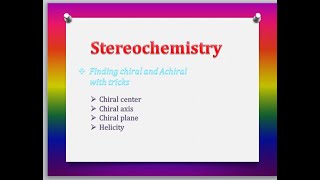 Trick to find chiral and achiral in allenes Biphenyls spirocompoundscyclohexadienes [upl. by Welcome379]