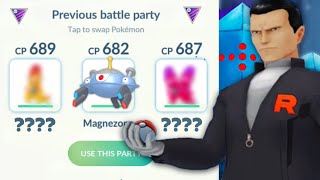 Beating GIOVANNI with 600 CP POKÉMON for new SHADOW LEGENDARY [upl. by Suirad]