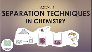 The Different Types of Separation Techniques  Lesson 1 Chemistry [upl. by Danie]