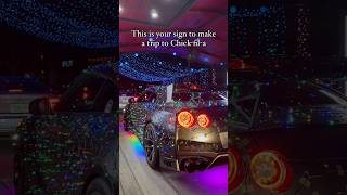 Our car blended in with the light show christmaslights lights nissangtrr lights gtr [upl. by Yerag]