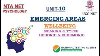 WELLBEING TYPESHEDONIC amp EUDEMONIC EMERGING AREAS OF PSYCHOLOGY [upl. by Tennos527]