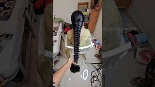 Trendy  traditional hair do for engagement suryas makeup artistry tirupur palani [upl. by Wehttam881]