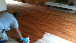 remaflooringgunstock stain color [upl. by Cassandry]