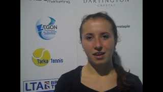 Annika Beck Barnstaple champion 2012 [upl. by Pandolfi]