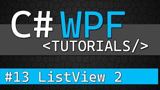 C WPF Tutorial 13  ObservableCollection with ListView [upl. by Dviad]