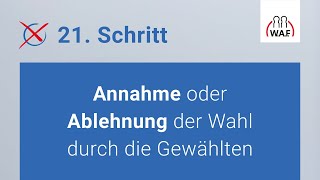 Annahme oder Ablehnung der Wahl durch die Gewählten  Betriebsratswahl  Schritt 21 [upl. by Atiuqehc]