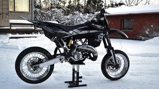 Husqvarna WR 125 Project quotBlackampChromequot [upl. by Dlareme996]