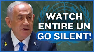 WATCH BB Netanyahu Makes Entire UN SPEECHLESS After Chilling Statement About Israel [upl. by Sassan]