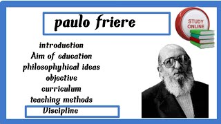 educational philosophy of Paulo friere  aim of education  objective curriculum sparshclasses [upl. by Elleirua931]