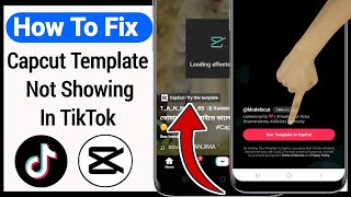 Capcut Template Not Showing In TikTok  How To Fix Capcut template not showing on TikTok [upl. by Cindy]