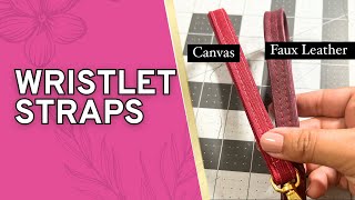 Beginner Bag Maker  Sewing Wristlet Straps [upl. by Ahselrak]