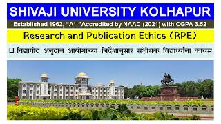 Summer Exam Updates Research Publication Ethics PhD Exam Shivaji University [upl. by Quartana791]