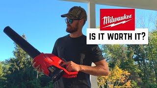 Milwaukee M18 Cordless Handheld Leaf Blower Review amp Is It Worth It [upl. by Yrreiht]