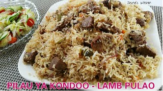 Jinsi ya kupika Pilau la kuchambuka  Lamb Pulao [upl. by Zobias]