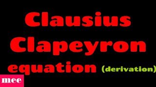 CHEMISTRY 201 Using the ClausiusClapeyron equation to solve for vapor pressure [upl. by Alicea]