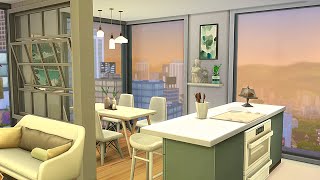 1310 21 CHIC STREET APARTMENT 🌆 Sims 4 Speed Build Stop Motion NO CC [upl. by Haleelahk]