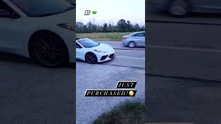 Corvette C8 Show Off Fail 🤯shorts corvette carlover carvideos [upl. by Balsam]