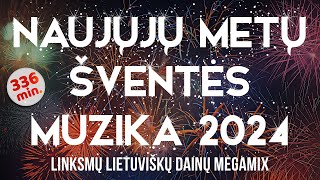 Naujųjų Metų Šventės Muzika • 2024 • Lietuviškos Naujametės Dainos • Rinkinys [upl. by Washko]