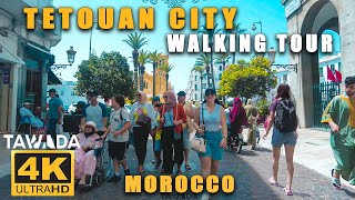 Tetouan Summer 2023 city walking tour  Morocco 4K UHD [upl. by Enidan652]