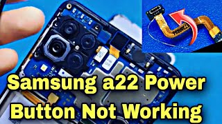 Samsung a22 Power Button Not Working  Samsung A22 Power Key Solution  power button not working [upl. by Nylesor]