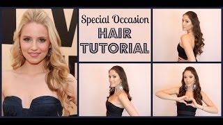 Special Occasion Hair Tutorial Inspired by Dianna Agron  Blair Fowler [upl. by Toland853]