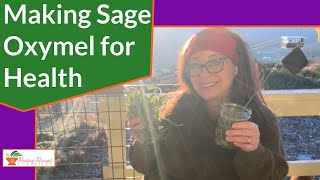 Making Sage Oxymel Infusion of Honey and Vinegar for Health Benefits and Uses [upl. by Riane824]