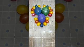 Purple Blue Green HBD and Mini Rainbow Balloons Pop Reverse ASMR Satisfying [upl. by Selyn]