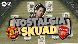 NOSTALGIA SKUAD  LEGENDA MU X ARSENAL  FC MOBILE [upl. by Cesaria]