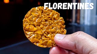 How to make almond florentines  chocolate dipped florentines [upl. by Annahaj]