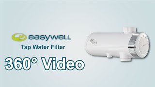 Tap Water Filter FF5800｜360° Video｜EASYWELL [upl. by Atteyek]