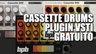 Cassette Drums  3 Plugins VSTi de Bateria Eletrônica GRATUITOS [upl. by Alekehs]