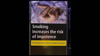 Smoking risks sexual function warning on cigarette packet [upl. by Mazur]